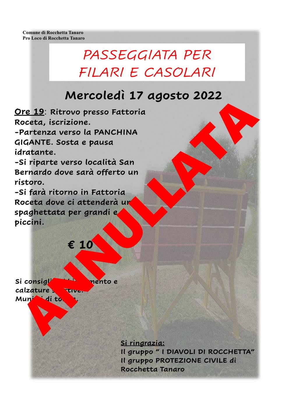 Passeggiata per filari e casolari (annullata)