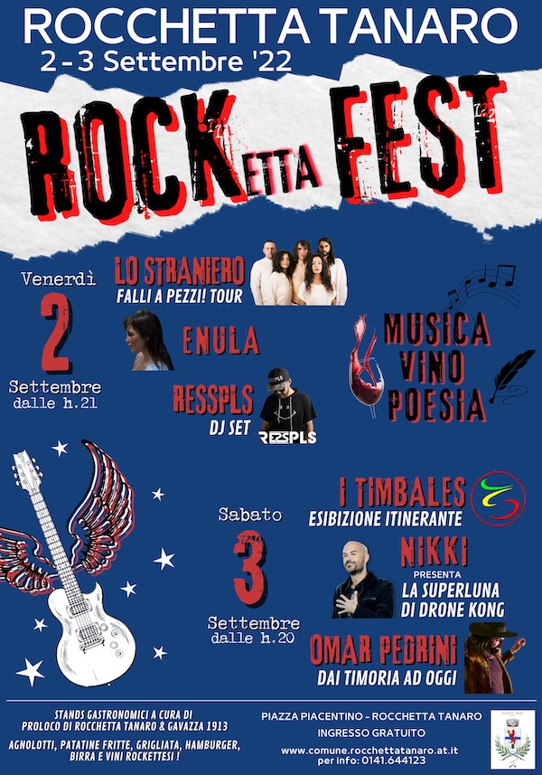 Rocchetta Tanaro | Rocketta Fest: Musica, Vino, Poesia (ed. 2022)